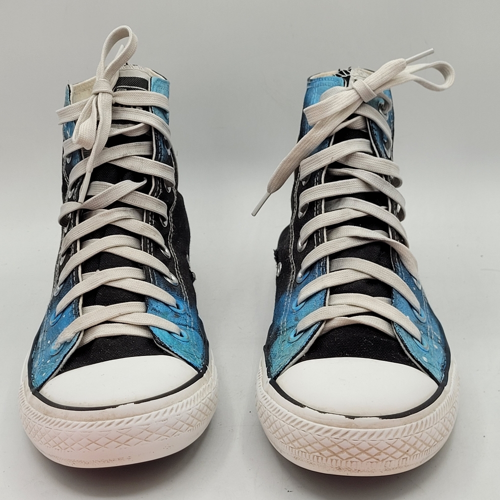 Stars And Galaxy Hightop Shoes Size 9.5 In Womens - Picture 13 of 16